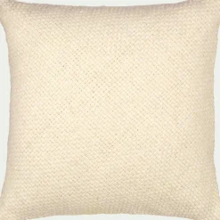 Coussin en laine et coton 45x45cm - écru