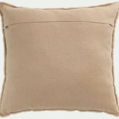 Coussin en lin 45x45cm - beige corde
