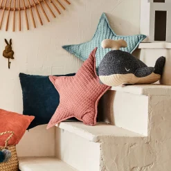 Coussin forme étoile 45x45cm - rose