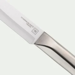 Couteau à steak en céramique - gris métallisé