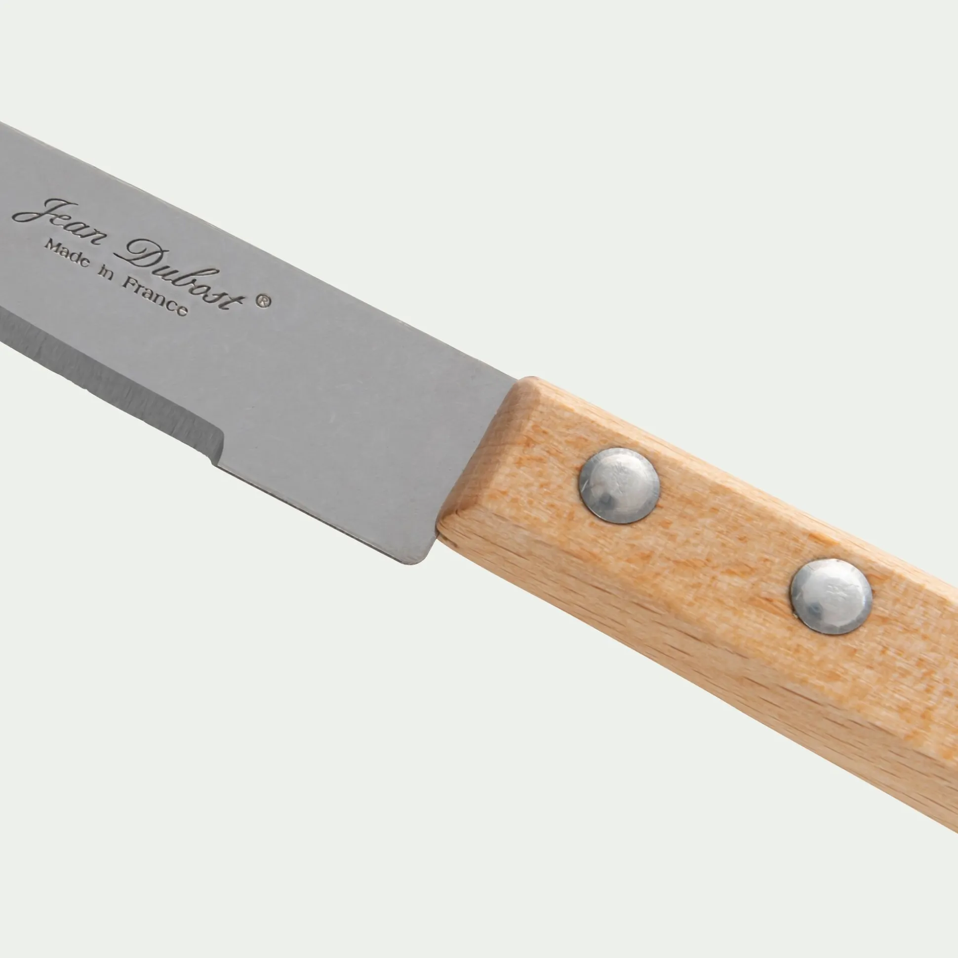 Couteau d'office en bois de hêtre et inox - naturel