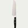 Couteau forgé japonais Santoku avec lame 18 cm en acier inoxydable