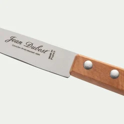 Couteau office en inox et bois d'olivier 18cm - naturel