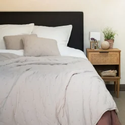 Couvre-lit effet capitonné 230x250cm - beige alpilles