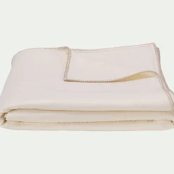 Couvre-lit en triple gaze de coton 180x230cm - blanc ventoux