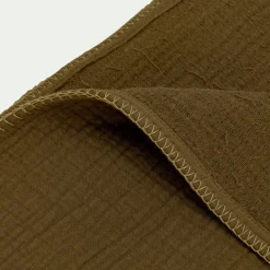 Couvre-lit en triple gaze de coton 230x250cm - vert