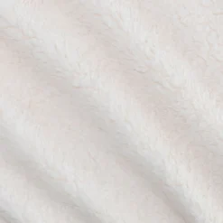 Couvre-lit imitation fourrure en polyester - blanc 180x220cm