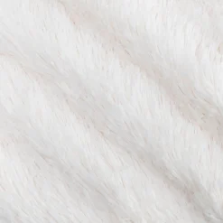 Couvre-lit imitation fourrure en polyester - blanc 180x220cm