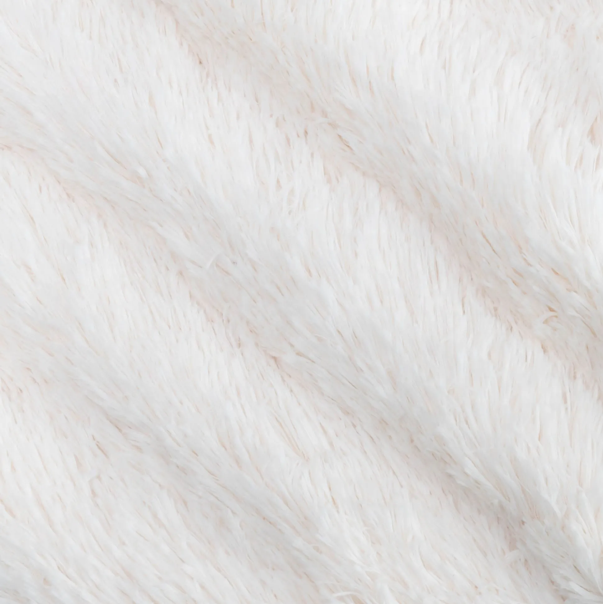 Couvre-lit imitation fourrure en polyester - blanc 180x220cm