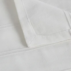 Couvre-lit tissé en coton 230x250cm - blanc ventoux