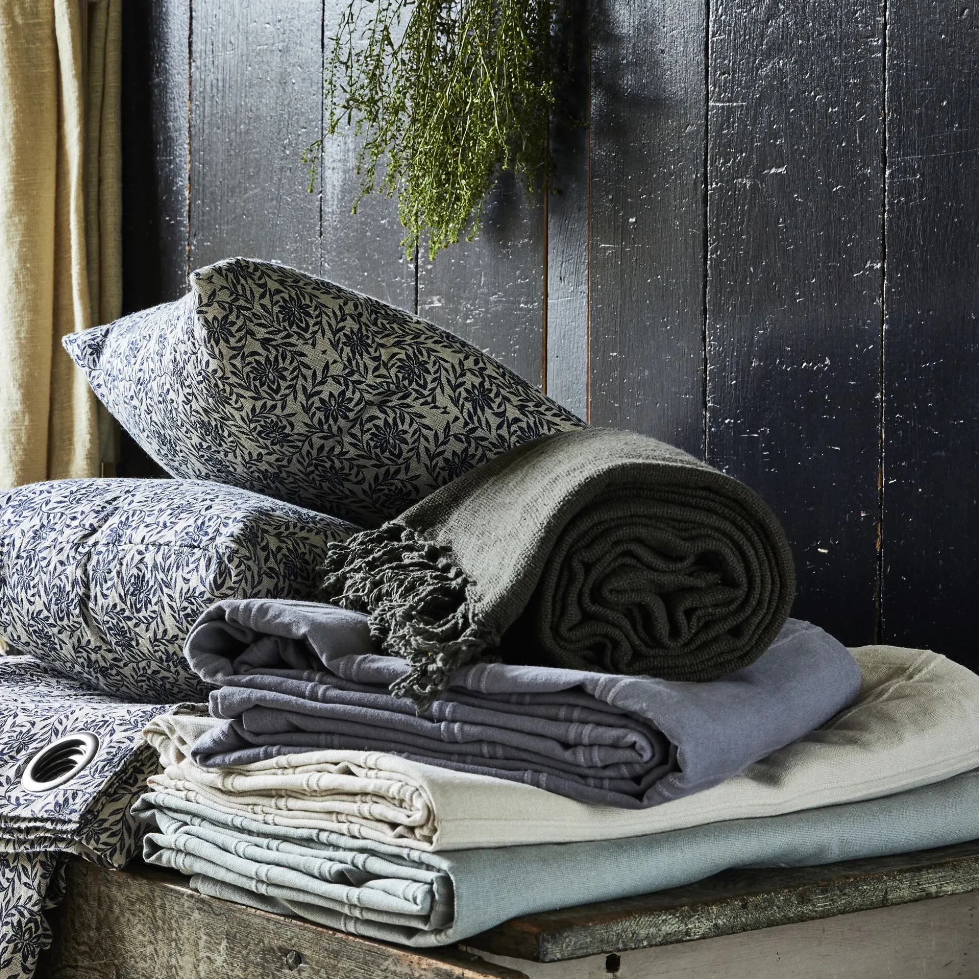 Couvre-lit tissé en coton 230x250cm - blanc ventoux