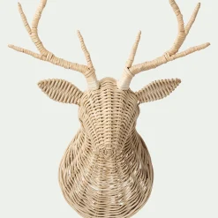 Déco cerf en rotin H53cm