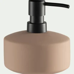 Distributeur de savon en grès - rose