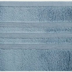 Drap de bain bouclette en coton - bleu autan 100x150cm