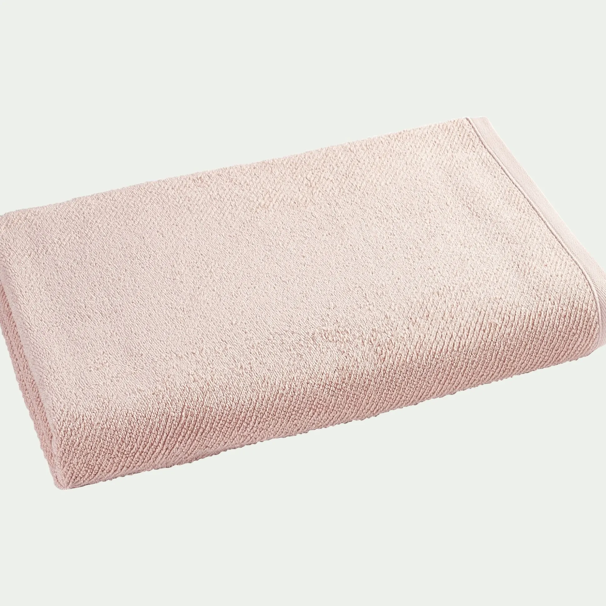 Drap de bain en bouclettes de coton bio - rose rosa 90x150cm