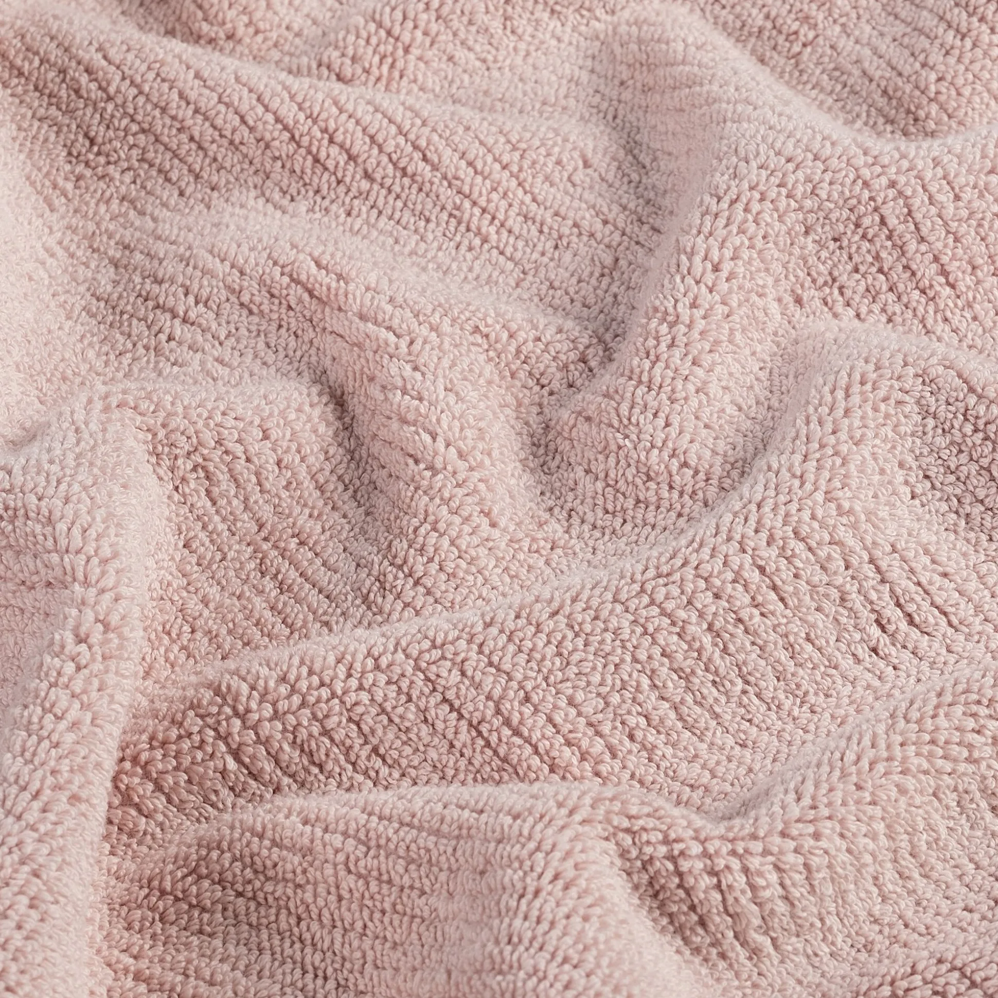 Drap de bain en bouclettes de coton bio - rose rosa 90x150cm