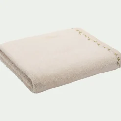 Drap de bain en coton - beige100x150cm