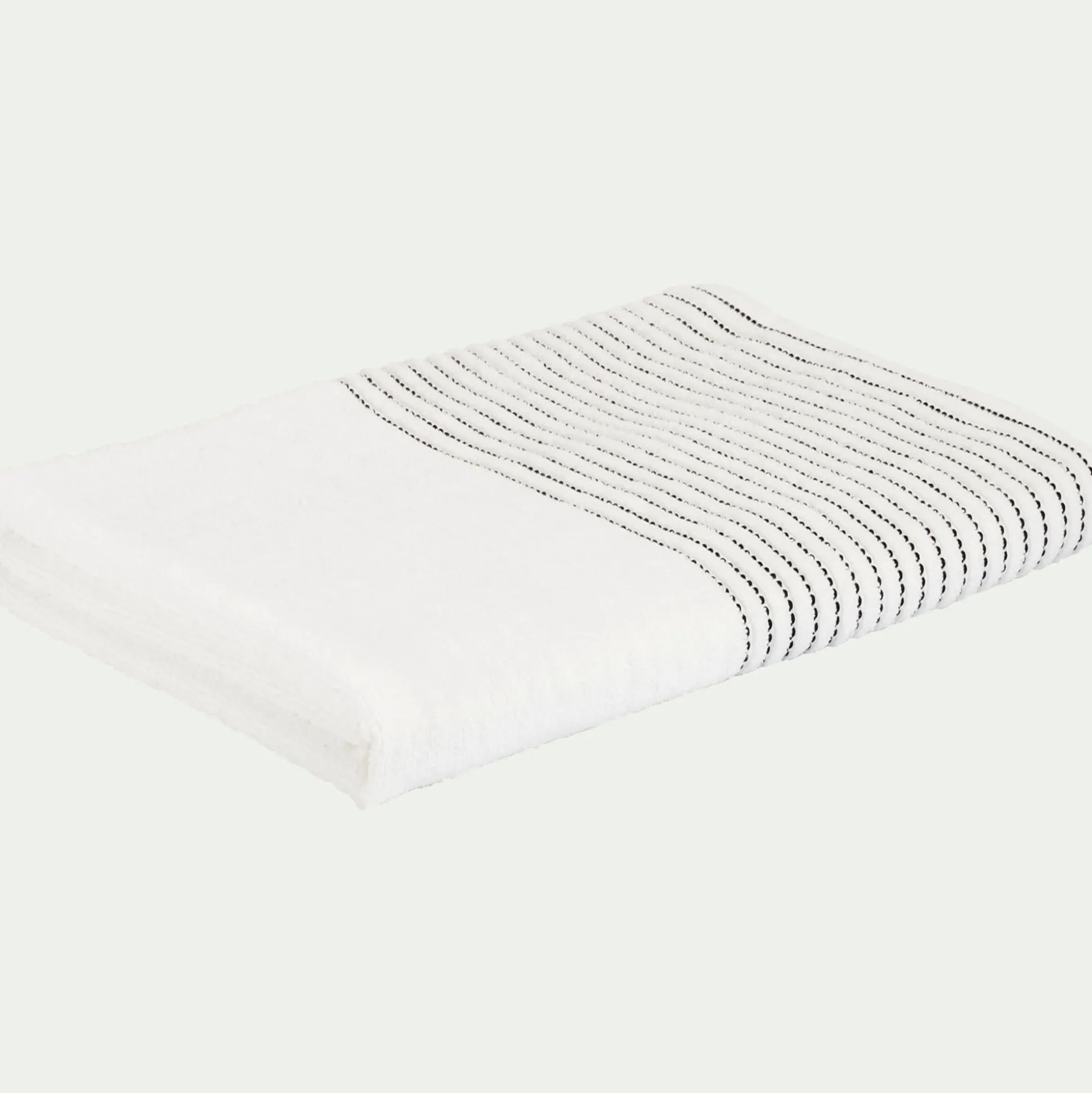 Drap de bain en coton - blanc ventoux 100x150cm