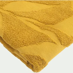 Drap de bain en coton - jaune argan 100x150cm