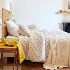 Drap de bain en coton - jaune argan 100x150cm