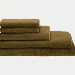 Drap de bain en coton 100x150cm - vert mousse