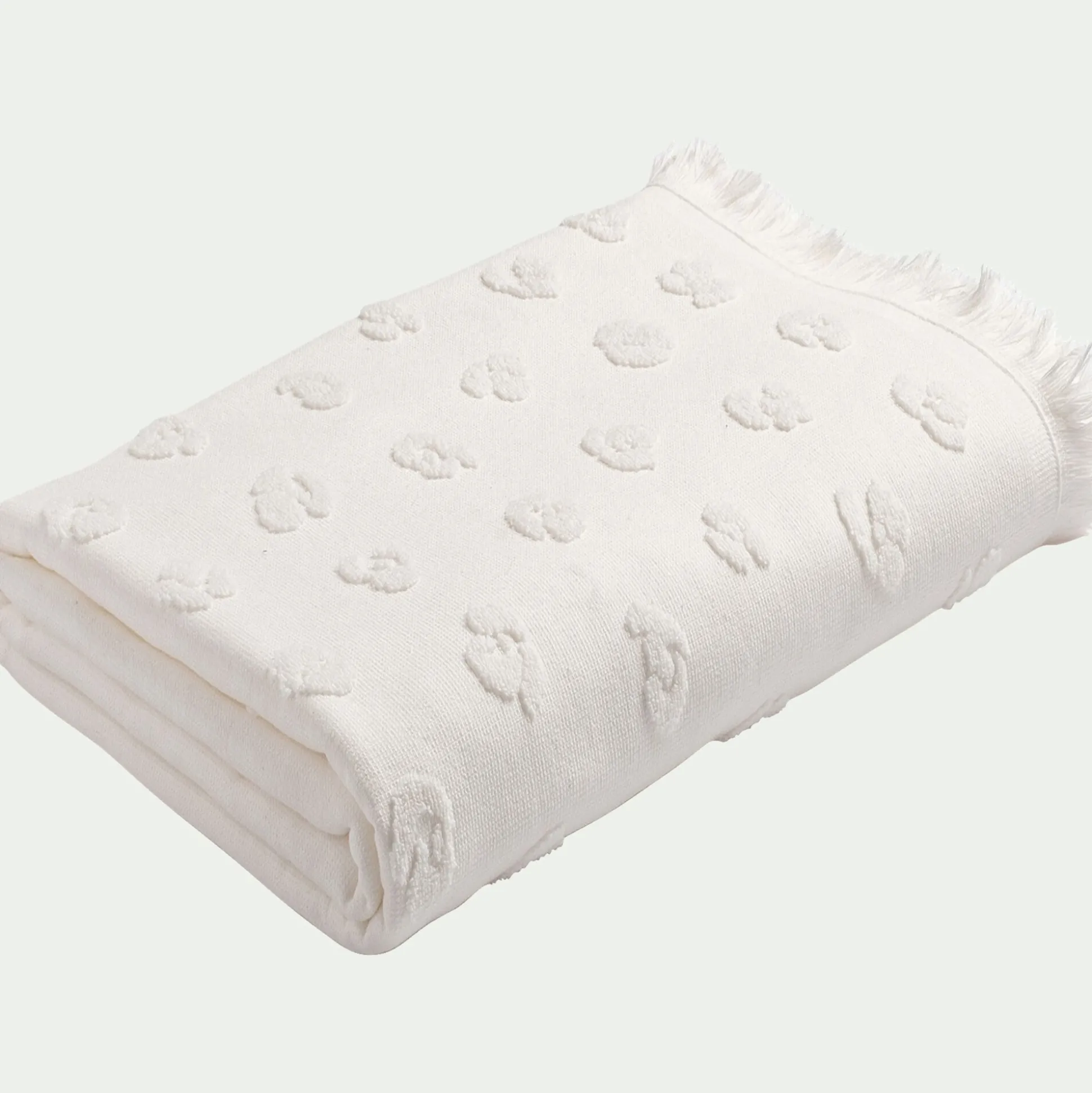 Drap de bain en coton 100x140cm - blanc