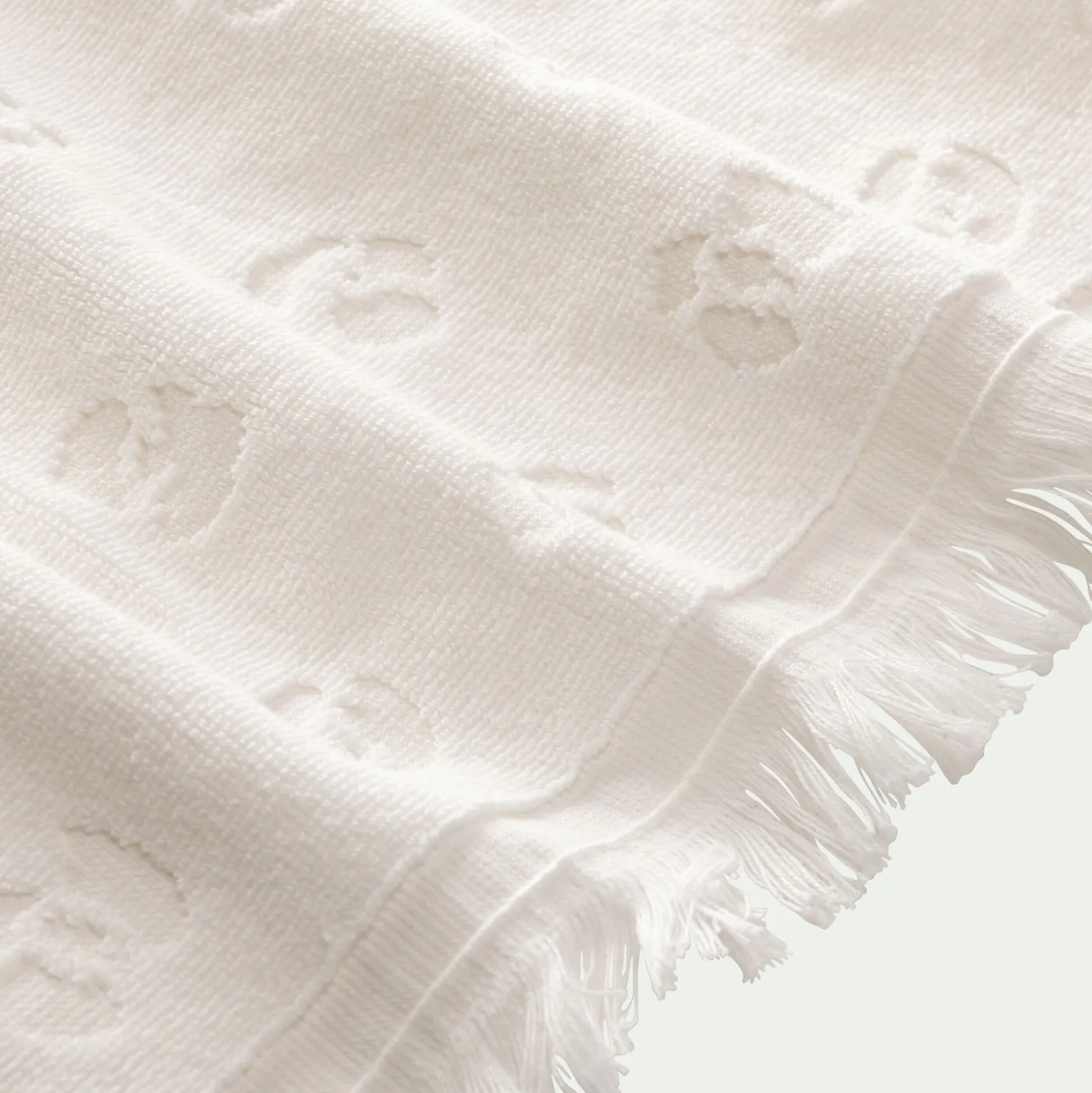 Drap de bain en coton 100x140cm - blanc