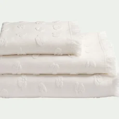 Drap de bain en coton 100x140cm - blanc