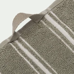 Drap de douche en coton - vert olivier 70x140cm