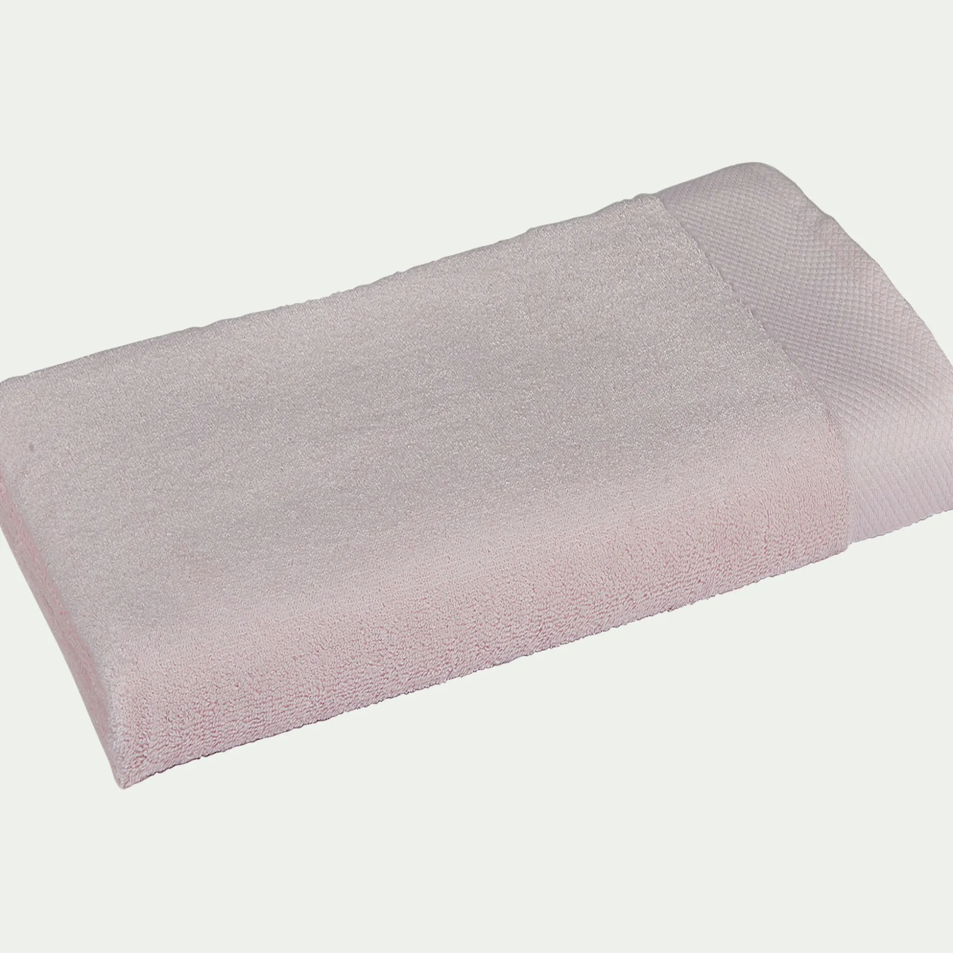 Drap de douche en coton peigné - rose simos 70x140cm