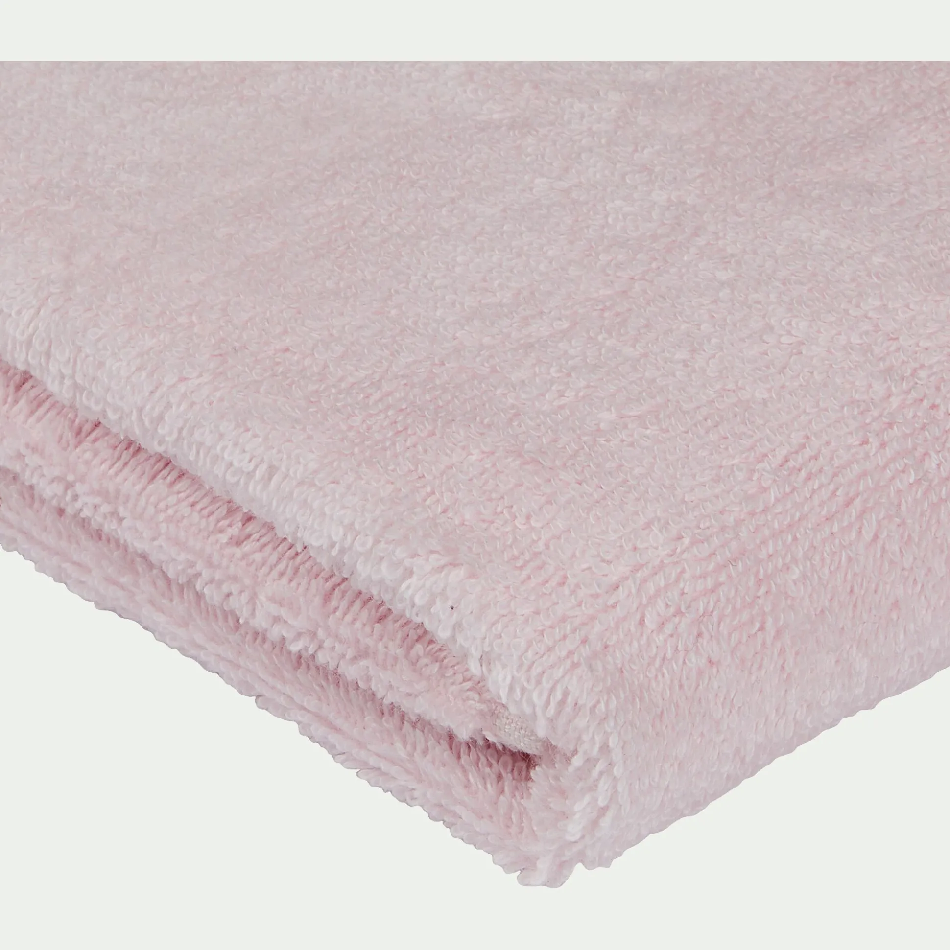Drap de douche en coton peigné - rose simos 70x140cm