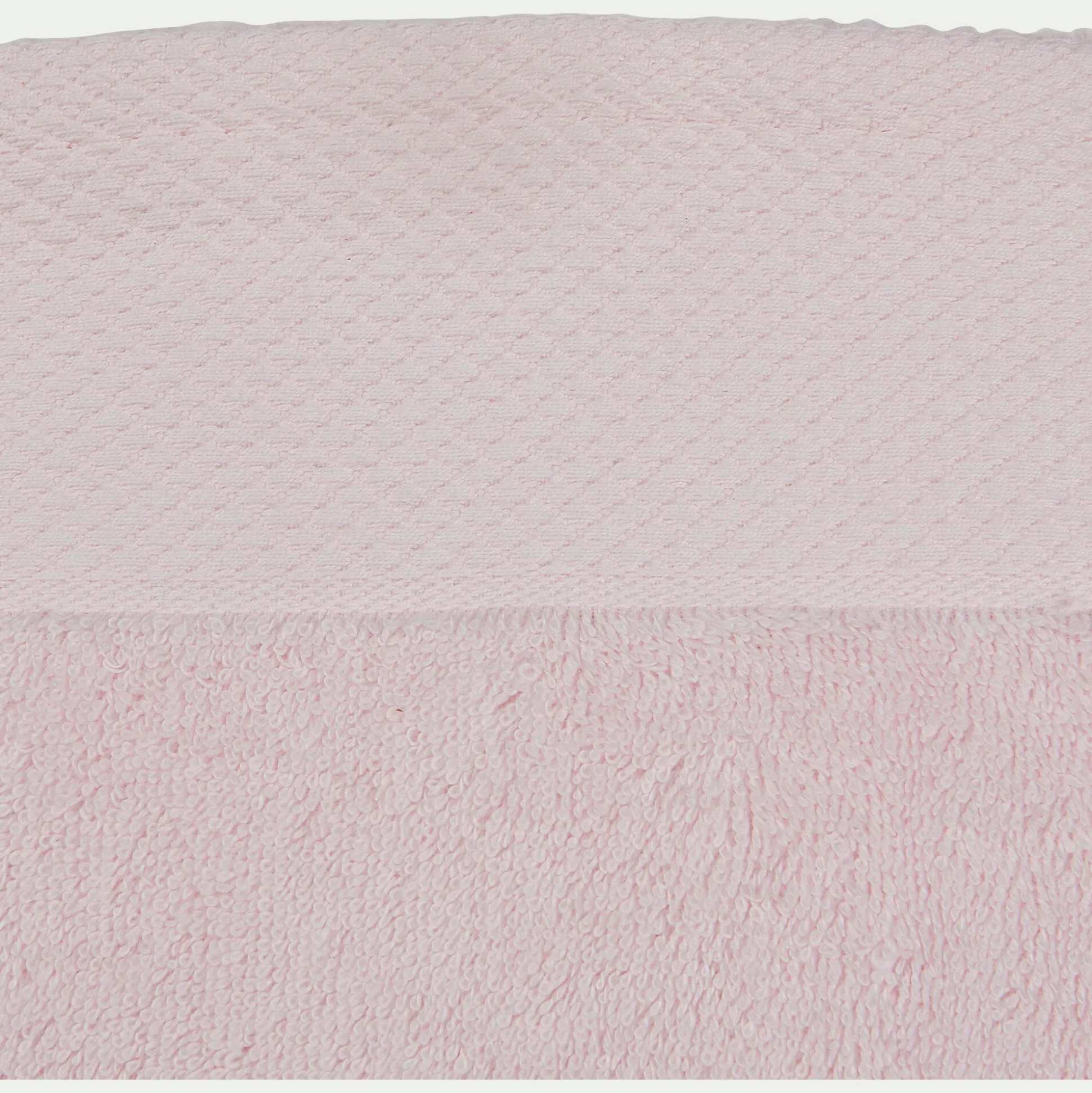 Drap de douche en coton peigné - rose simos 70x140cm
