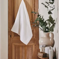 Drap de douche en coton peigné - blanc optique 70x140cm