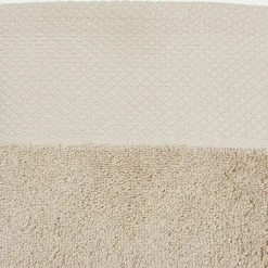 Drap de douche en coton peigné - beige alpilles 70x140cm