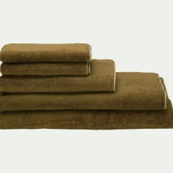 Drap de douche en coton 70x140cm - vert mousse