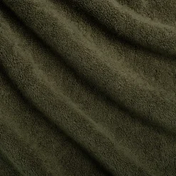 Drap de douche frangé en coton 70x140cm - vert cèdre