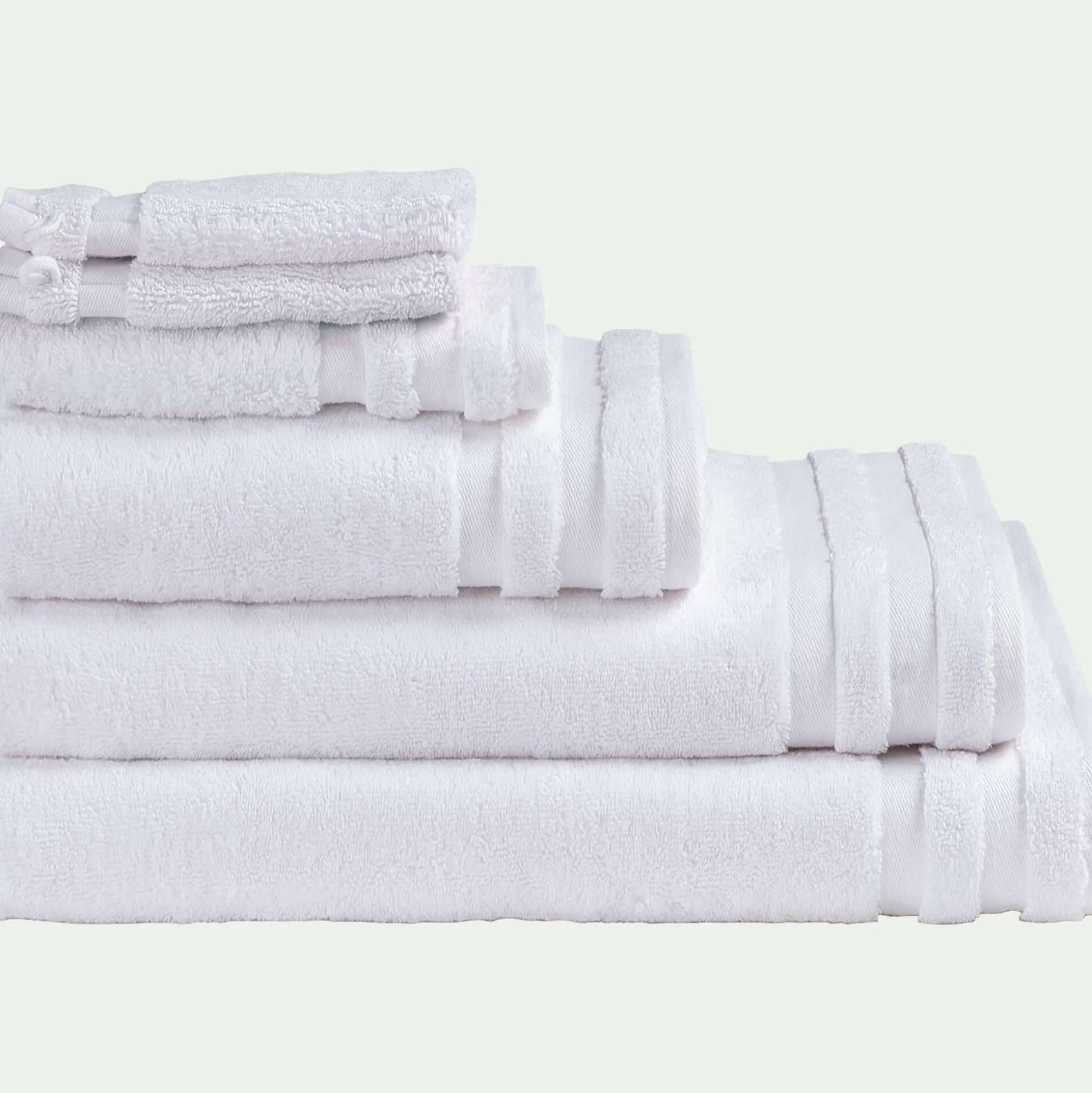 Drap de douche qualité hôtelière en coton - blanc 70x140cm