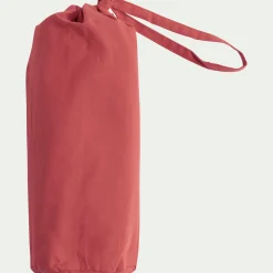 Drap housse en coton 140x200cm B30cm - rose framboise