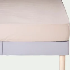 Drap housse en coton 160x200cm B25cm - beige alpilles