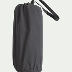 Drap housse en percale de coton 160x200cm B30cm - gris ardoise