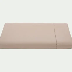 Drap plat en coton bio 270x300cm - beige alpilles