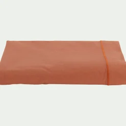 Drap plat en coton 270x300cm - brun rustrel