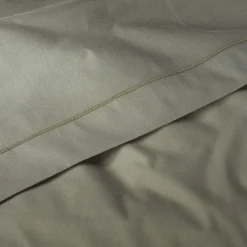 Drap plat en coton 270x300cm - vert cèdre