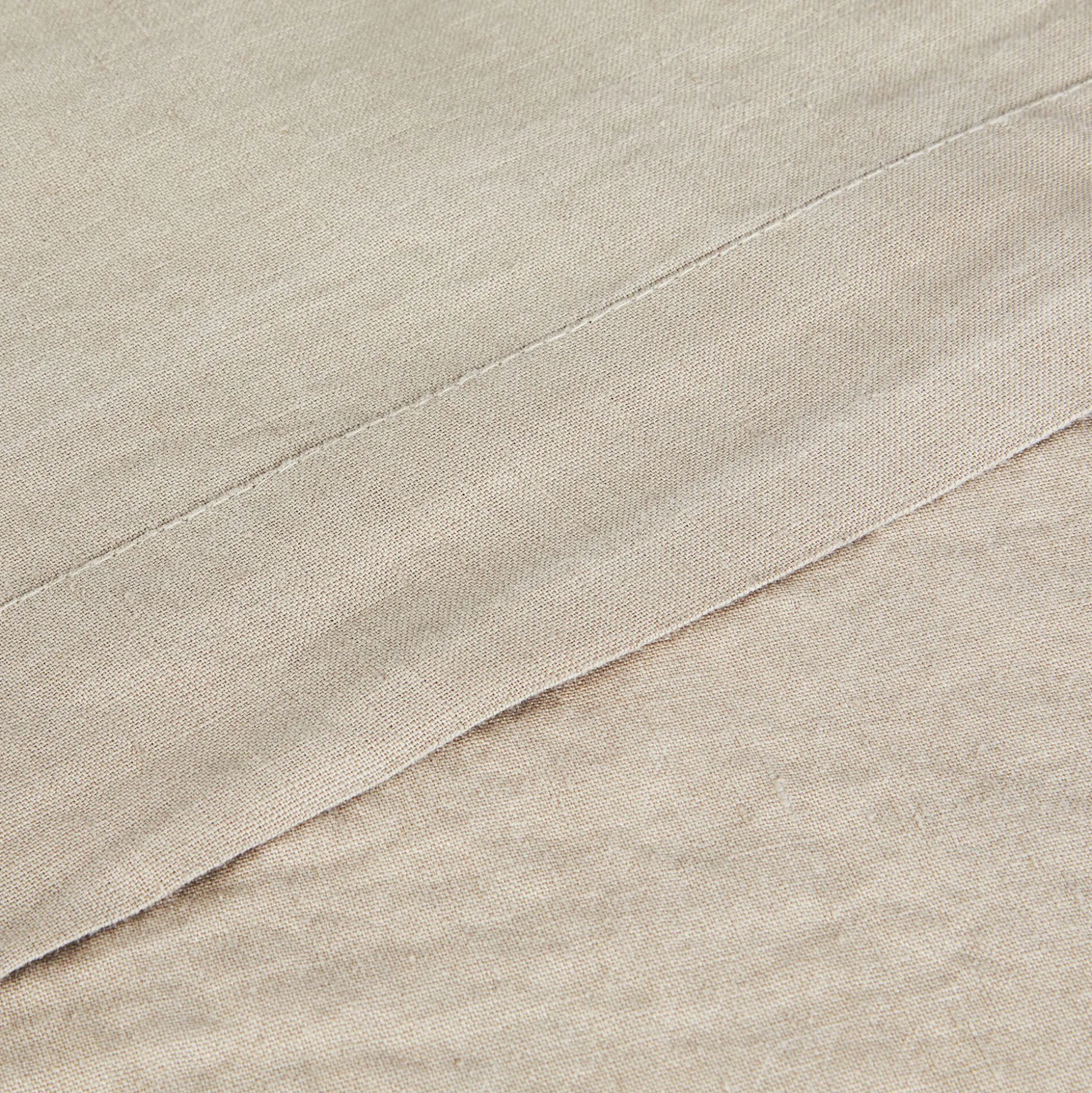 Drap plat en lin lavé 270x300cm - beige