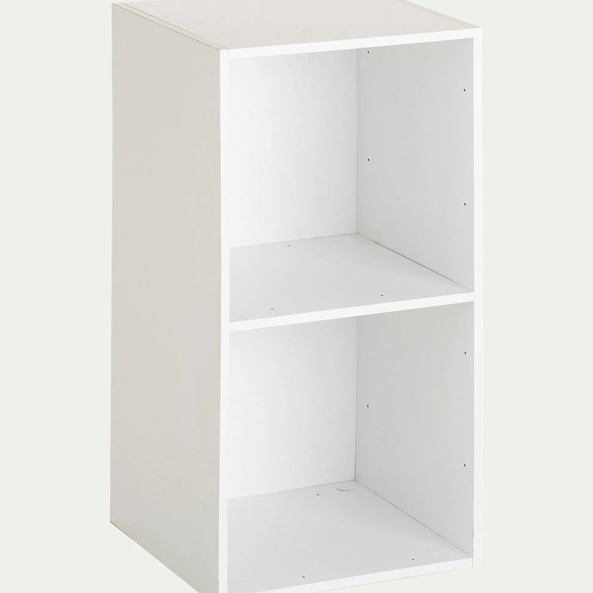 Etagère 2 cases en bois - blanc