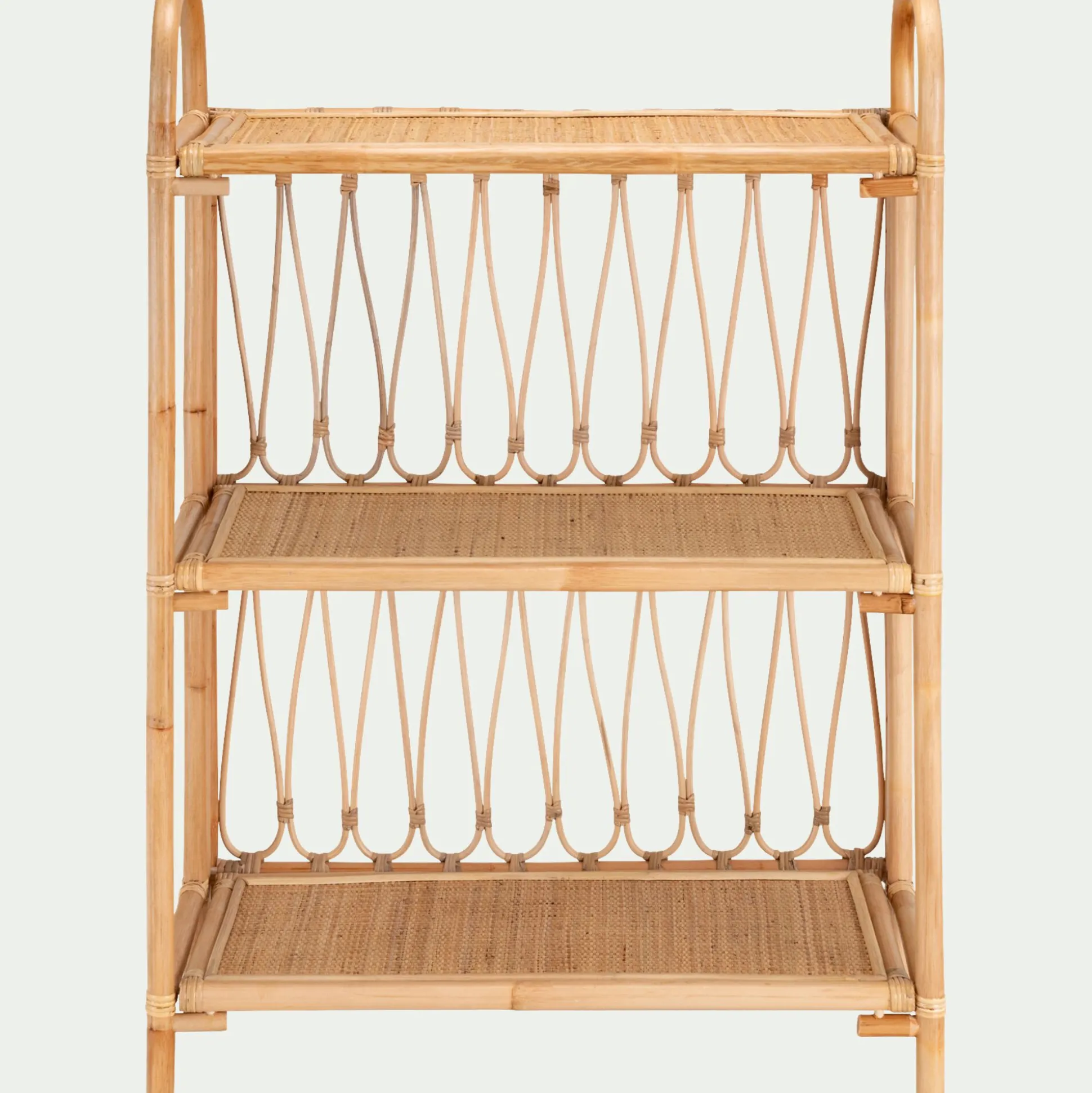 Etagère bibliothèque en rotin L76cm - naturel