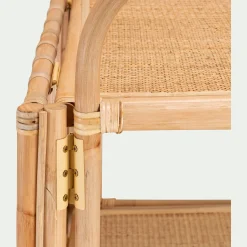 Etagère bibliothèque en rotin L76cm - naturel