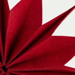 Etoile à suspendre en feutrine D30cm - rouge