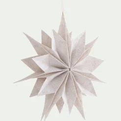 Etoile à suspendre en feutrine D40cm - blanc