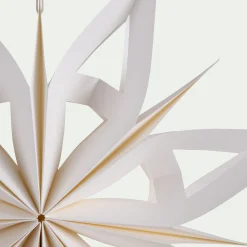 Etoile à suspendre en papier D30cm - blanc